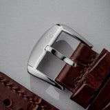 Naga Leather Strap Croc Green